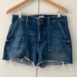 Mother Denim Shaker Chop Shorts